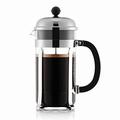 BODUM Chambord 8 Cup French Press Coffee Maker, Chrome, 1.0 l, 34 oz