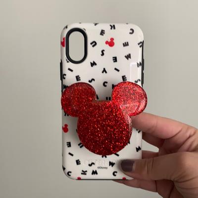 Disney Cell Phones & Accessories | Disney Otterbox Iphone X Mickey Popsocket | Color: Red/White | Size: Os