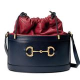 Gucci Bags | 1955 Gucci Horsebit Bucket Bag | Color: Blue/Red | Size: W 8.7”X D 4.7”X H 9.8” X Strap 22”