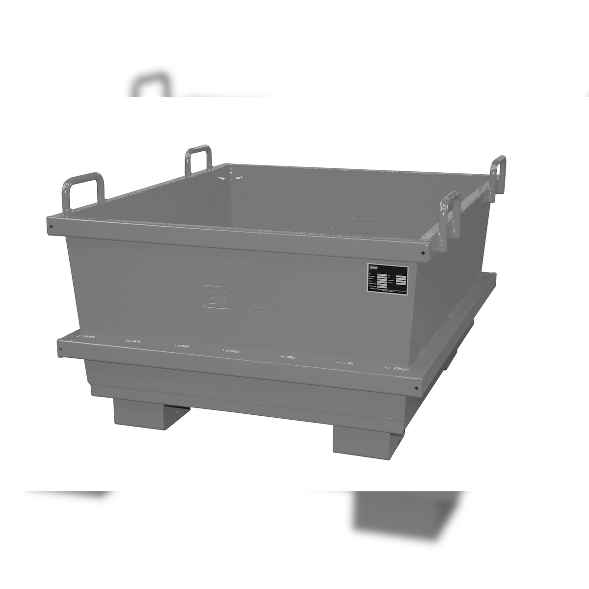 Universalcontainer UC 500 lackiert RAL7005 Mausgrau Stapler Anbaugerät Image