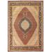 "Tabriz Collection Hand-Knotted Lamb's Wool Area Rug- 9' 11"" X 14' 3"" - Pasargad Home MAHI RED 10X14"