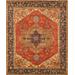 "Serapi Collection Hand-Knotted Lamb's Wool Area Rug- 12' 1"" X 17' 11"" - Pasargad Home PB-10B NAVY 12X18"