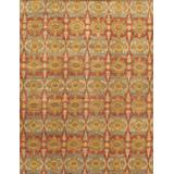 "Ikat Collection Hand-Knotted Lamb's Wool Area Rug- 4' 1"" X 6' 2"" - Pasargad Home IKAT-11 4X6"