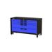 Swivel Storage Solutions 24" W Adjustable Height Workbench Metal in Blue | 59 H x 24 W x 35 D in | Wayfair MAX603510b