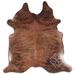 Brown 60 x 0.25 in Area Rug - Loon Peak® Natural Hair Medium Brindle Area Rug Polypropylene | 60 W x 0.25 D in | Wayfair