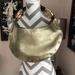 Gucci Bags | Gucci Bamboo Gold Metallic Shoulder Bag | Color: Gold | Size: Os