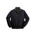 Men's Big & Tall Fleece-Lined Bomber Jacket by KingSize in Black (Size 2XL) Fleece Jacket