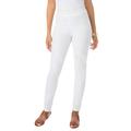 Plus Size Women's Stretch Denim Skinny Jegging by Jessica London in White (Size 20 W) Stretch Pants