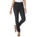 Plus Size Women's Stretch Denim Straight-Leg Jegging by Jessica London in Black (Size 16 T) Jeans Legging