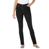 Plus Size Women's Stretch Slim Jean by Woman Within in Black Denim (Size 36 T)