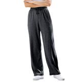 Plus Size Women's Sport Knit Straight Leg Pant by Woman Within in Heather Charcoal (Size L)