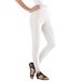 Plus Size Women's Ankle-Length Essential Stretch Legging by Roaman's in White (Size S) Activewear Workout Yoga Pants