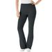 Plus Size Women's Stretch Cotton Bootcut Pant by Woman Within in Heather Charcoal (Size 4X)