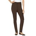 Plus Size Women's Fineline Denim Jegging by Woman Within in Chocolate (Size 14 W)