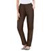 Plus Size Women's Straight Leg Fineline Jean by Woman Within in Chocolate (Size 20 T)