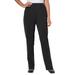 Plus Size Women's Elastic-Waist Soft Knit Pant by Woman Within in Black (Size 26 W)