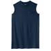 Men's Big & Tall Shrink-Less™ Longer-Length Lightweight Muscle Pocket Tee by KingSize in Navy (Size 2XL) Shirt