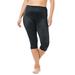 Plus Size Women's Rago® Light Control Capri Pant Liner 920 by Rago in Black (Size 1XL) Slip