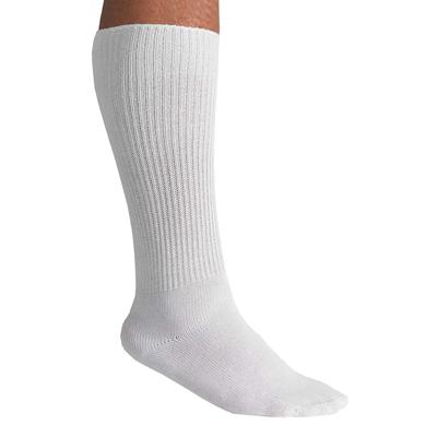 Men's Big & Tall Diabetic Over-The-Calf Socks by KingSize in White (Size XL)