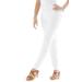 Plus Size Women's Stretch Denim Straight-Leg Jegging by Jessica London in White (Size 18) Jeans Legging