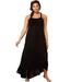 Plus Size Women's Candance Braided Cover Up Maxi Dress by Swimsuits For All in Black (Size 18/20)