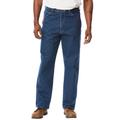 Men's Big & Tall Denim or Ripstop Carpenter Jeans by Wrangler® in Antique Indigo (Size 54 32)