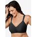 Plus Size Women's Secrets Perfectly Smooth Wireless Bra 4707H by Playtex in Black Stripe (Size 36 B)