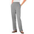 Plus Size Women's 7-Day Knit Straight Leg Pant by Woman Within in Medium Heather Grey (Size 2X)