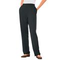 Plus Size Women's 7-Day Knit Straight Leg Pant by Woman Within in Heather Charcoal (Size 5X)