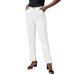 Plus Size Women's True Fit Stretch Denim Straight Leg Jean by Jessica London in White (Size 22 P) Jeans