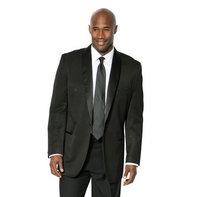 Men's Big & Tall KS Signature Tuxedo Jacket by KS Signature in Black (Size 60)