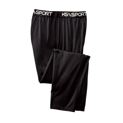 Men's Big & Tall Base Layer Pants by KS Sport™ in Black (Size 4XL)