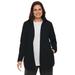 Plus Size Women's Zip-Front Microfleece Jacket by Woman Within in Black (Size 6X)