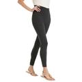 Plus Size Women's Stretch Cotton Legging by Woman Within in Heather Charcoal (Size 2X)