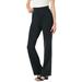 Plus Size Women's Bootcut Ponte Stretch Knit Pant by Woman Within in Heather Charcoal (Size 22 WP)