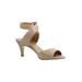 Wide Width Women's Soncino Sandals by J. Renee® in Nude Nappa (Size 12 W)