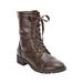 Extra Wide Width Women's The Britta Boot by Comfortview in Dark Brown (Size 7 1/2 WW)