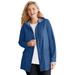 Plus Size Women's Lightweight Hooded Jacket by Woman Within in Medium Stonewash (Size 38/40)