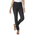 Plus Size Women's Stretch Denim Straight-Leg Jegging by Jessica London in Black (Size 32) Jeans Legging