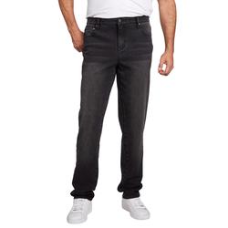 Men's Big & Tall Liberty Blues™ Relaxed-Fit Stretch 5-Pocket Jeans by Liberty Blues in Black Denim (Size 52 38)