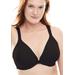 Plus Size Women's Brigitte Racerback Front-Close Seamless Underwire Bra by Leading Lady in Black (Size 40 B)