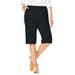 Plus Size Women's 7-Day Knit Bermuda Shorts by Woman Within in Black (Size 3X)