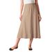 Plus Size Women's 7-Day Knit A-Line Skirt by Woman Within in New Khaki (Size LP)