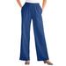 Plus Size Women's 7-Day Knit Wide-Leg Pant by Woman Within in Royal Navy (Size S)