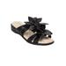 Wide Width Women's The Paula Sandal by Comfortview in Black (Size 7 1/2 W)