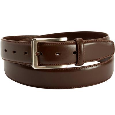 Men's Big & Tall Premium Dress Belt by KingSize in Dark Brown (Size 72/74)