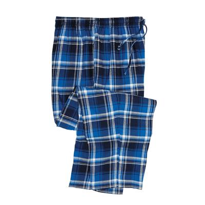 Men's Big & Tall Flannel Plaid Pajama Pants by KingSize in Twilight Plaid (Size 5XL) Pajama Bottoms