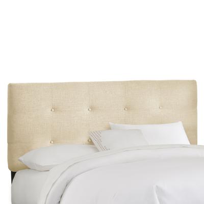 Roscoe Tufted Headboard by Skyline Furniture in Twill Natural (Size FULL)