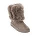 Wide Width Women's The Shai Wide Calf Boot by Comfortview in Dark Taupe (Size 7 W)