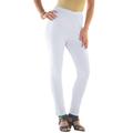 Plus Size Women's Skinny-Leg Comfort Stretch Jean by Denim 24/7 in White Denim (Size 18 W) Elastic Waist Jegging